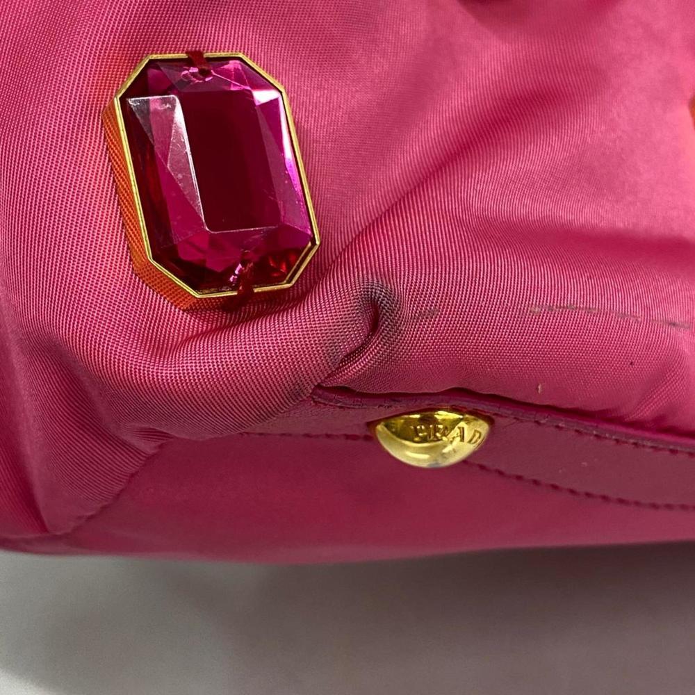 Prada tote bag nylon pink ladies - Picture 7 of 12